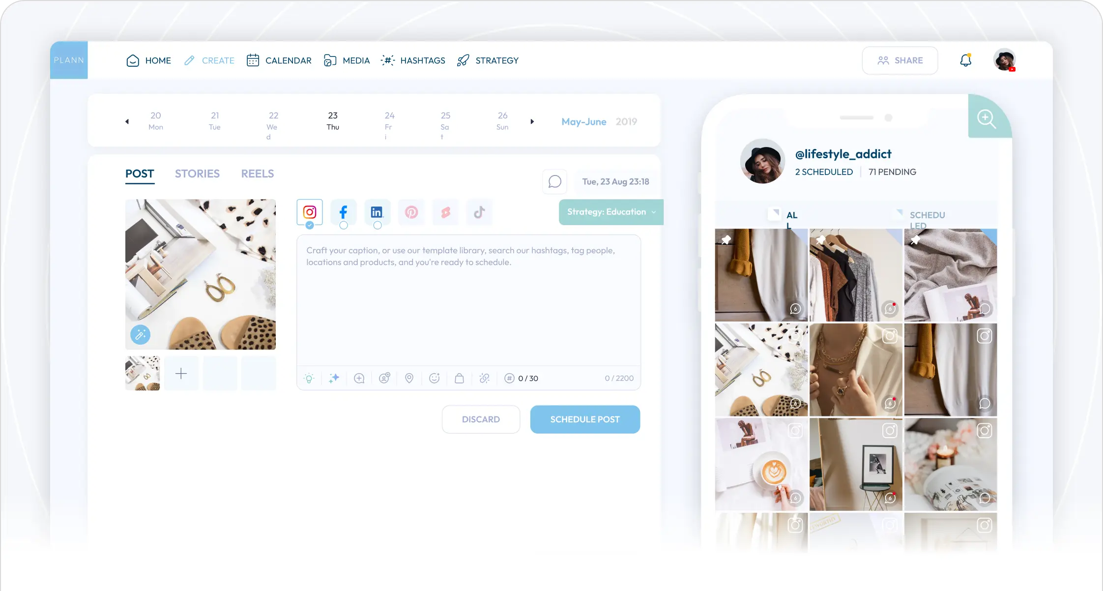 OmniPost dashboard